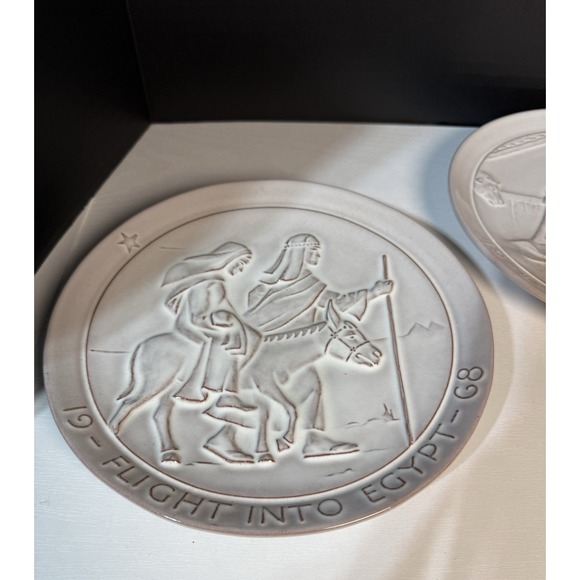 Vintage Frankoma Christmas Nativity Plate 1968,69,70 Christmas Decor Plates - Picture 3 of 8